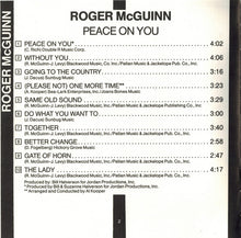 Load image into Gallery viewer, Roger McGuinn : Peace On You (CD, Album, RE)
