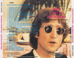 John Lennon : John Lost In The Studio (CD, Comp, Unofficial)