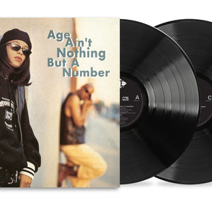 the album cover for Aaliyah - Age Ain't Nothing But A Number [Black]