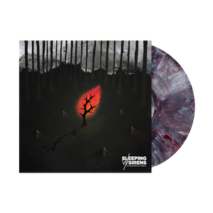 the album cover for Sleeping With Sirens - An Ending In Itself [Black/White/Red Swirl]