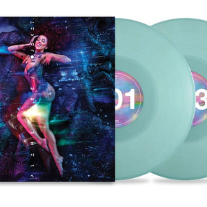 the album cover for Doja Cat - Planet Her - 5th Anniversary [Translucent Pale Blue]