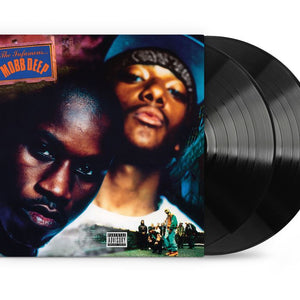 the album cover for Mobb Deep - The Infamous