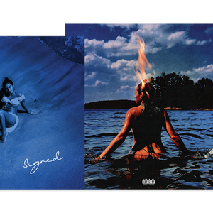 the album cover for Jessie Reyez - A LITTLE VENGEANCE [Indie Exclusive Deep Blue Water with Signed Insert]