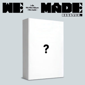 the album cover for I-Dle - We made [Mono ver.]