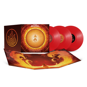 the album cover for Jeremy Zuckerman - Avatar: The Last Airbender - Book 3: Fire (Music from the Animated Series) [Red]