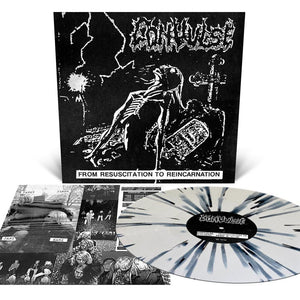 the album cover for Convulse - From Resuscitation To Reincarnation: The Early Years [White with Splatter]