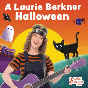 the album cover for The Laurie Berkner Band - A Laurie Berkner Halloween