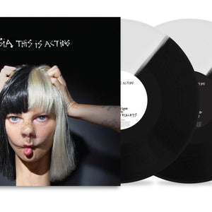 the album cover for Sia - This Is Acting - 10th Anniversary [Black/White]