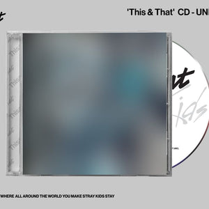 the album cover for Stray Kids - This & That [Unit #1 Ver.]