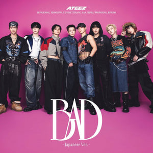 the album cover for Ateez - Bad (Japanese Ver.) [Limited Edition A with Photobook]