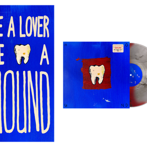 the album cover for Hey, Nothing - Hound [Red Smoke Split Color]