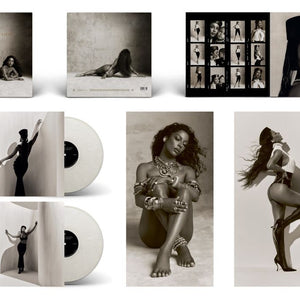 the album cover for Victoria Monét - Frequency of Love [Indie Exclusive Cream Marble]