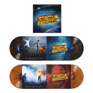 the album cover for Red Hot Chili Peppers - Stadium Arcadium: 20th Anniversary Limited Edition [Indie Exclusive Brown Smoke & Orange Smoke]