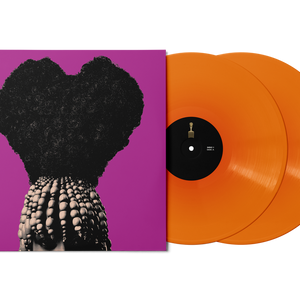 the album cover for Rapsody - God Gotta Afro & Gold Hoops [Orange with Alternate Cover]