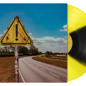 the album cover for James Marriott - Warning Signs [Indie Exclusive Yellow & Black Petal]