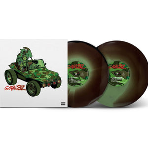 the album cover for Gorillaz - Gorillaz - Brick & Mortar Exclusive [Camouflage Green, Brown and Black]
