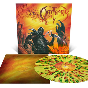 the album cover for Obituary - Xecutioner's Return - [Orchard Indie Exclusive Translucent Yellow with Splatter]