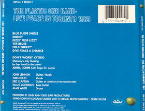 The Plastic Ono Band : Live Peace In Toronto 1969 (CD, Album, RE, RM)