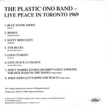 Load image into Gallery viewer, The Plastic Ono Band : Live Peace In Toronto 1969 (CD, Album, RE, RM)
