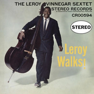 the album cover for Leroy Vinnegar - Leroy Walks! (Contemporary Records Acoustic Sounds Series) [LP]