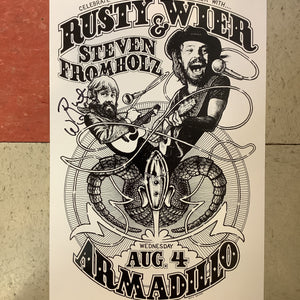 Rusty Wier and Steven Fromholz at Armadillo - 1976 (Poster)