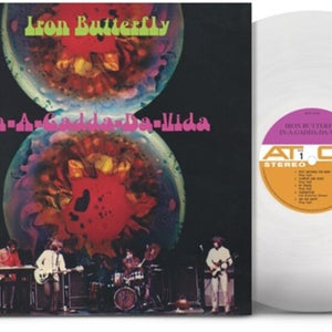 the album cover for Iron Butterfly - In-A-Gadda-Da-Vida [Rocktober 2023 Crystal Clear Diamond LP]