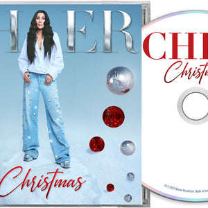 the album cover for Cher - Christmas