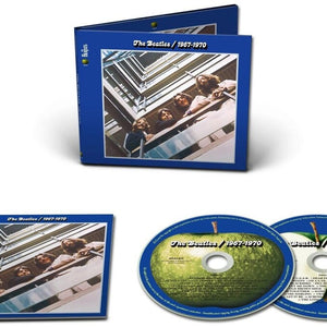 the album cover for The Beatles - 1967-1970 (The Blue Album): 2023 Edition [2CD]