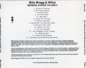 Billy Bragg & Wilco : Mermaid Avenue Vol. II (CD, Advance, Album, Promo)