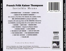 Load image into Gallery viewer, French Frith Kaiser Thompson : Invisible Means (CD, Album)
