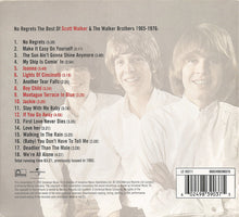 Load image into Gallery viewer, Scott Walker And The Walker Brothers : No Regrets (The Best Of Scott Walker And The Walker Brothers - 1965 - 1976) (CD, Comp, RE, Car)

