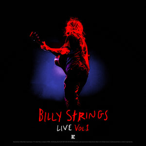 the album cover for Billy Strings - Billy Strings Live Vol. 1 [Indie Exclusive 180gm Translucent Blue]