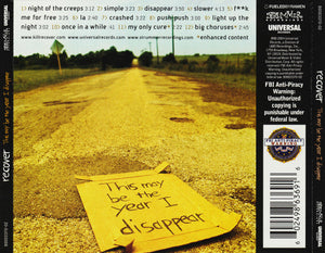 Recover : This May Be The Year I Disappear (CD, Album, Enh)