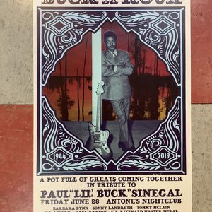 Paul "Lil' Buck" Sinegal Tribute Show at Antone's Nightclub - 2019 (Poster)