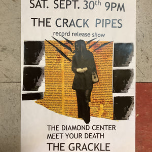 The Crack Pipes Record Release at The Grackle - 2017 (Poster)