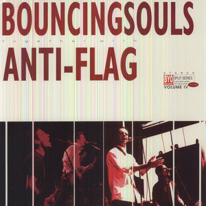 the album cover for Bouncing Souls/Anti-Flag - Split - Series 4