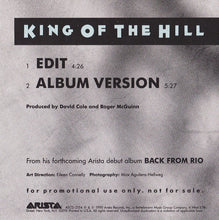 Load image into Gallery viewer, Roger McGuinn : King Of The Hill (CD, Single, Promo)
