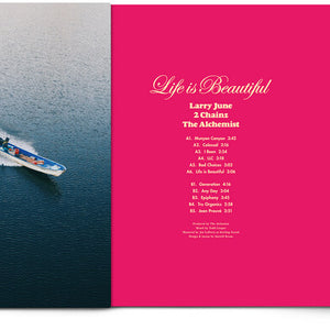 the album cover for Larry June - Life Is Beautiful