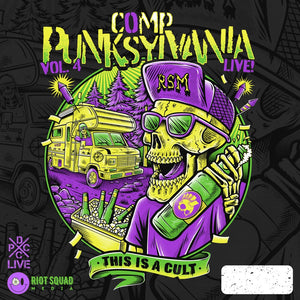 the album cover for Camp Punksylvania Vol. 4 Live / Various - Camp Punksylvania Vol. 4 Live / Various