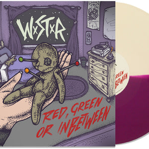 the album cover for WSTR - Red Green Or Inbetween [Colored Vinyl]