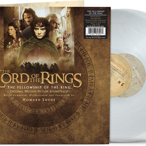 the album cover for Howard Shore - Lord Of The Rings: Fellowship Of The Ring [Indie Exclusive Palantir Clear LP]
