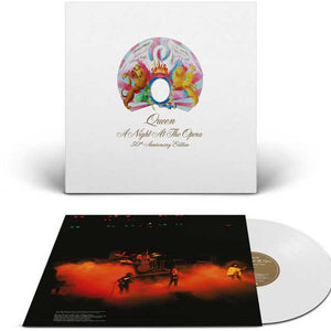 the album cover for Queen - A Night At The Opera [180g Clear Vinyl]