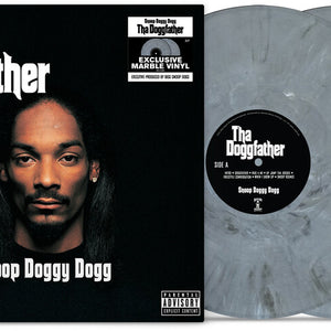 the album cover for Snoop Doggy Dogg - Tha Doggfather [Indie Exclusive Gray Marble]