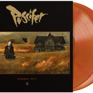 the album cover for Puscifer - Normal Isn't [Indie Exclusive Orange Swirl 2LP]