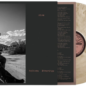 the album cover for Melissa Etheridge - Rise [Tan]