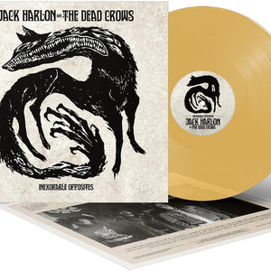 the album cover for Jack Harlon  & The Dead Crows - Inexorable Opposites [Yellow Colored Vinyl]