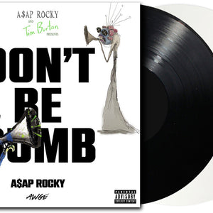 the album cover for A$AP Rocky - Don't Be Dumb [Black and White]