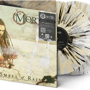 the album cover for Mortiis - The Smell of Rain [RSD Essentials Clear w/Cream & Black Splatter]