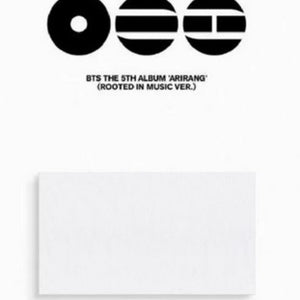 the album cover for BTS - BTS The 5th Album 'ARIRANG' [Rooted In Music Ver.]