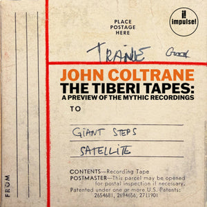the album cover for John Coltrane - The Tiberi Tapes: A Preview of the Mythic Recordings [RSD 2026]